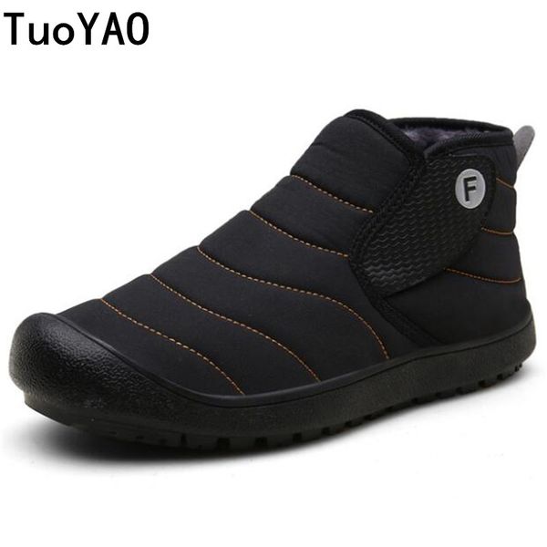new 2019 winter warm fur snow boots male shoes for men fashion waterproof walking work safety ankle footwear sneakers, Black
new 2019 winter warm fur snow boots male shoes for men fashion waterproof walking work safety ankle footwear sneakers, Black