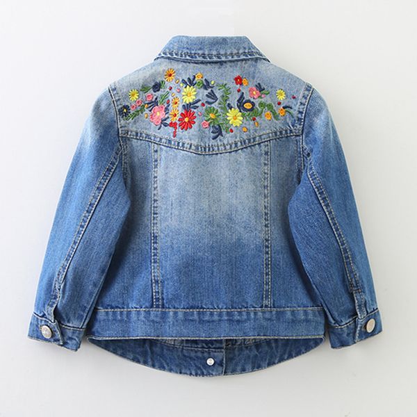 new girls denim jackets coats floral embroidery children's clothing fashion girls outwear spring autumn kids jeans jacket 2-9 y, Blue;gray
new girls denim jackets coats floral embroidery children's clothing fashion girls outwear spring autumn kids jeans jacket 2-9 y, Blue;gray