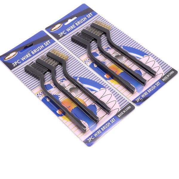 3pcs/set steel wire brush brass nylon wire polish metal rust cleaning brush tool home kitchen kit
3pcs/set steel wire brush brass nylon wire polish metal rust cleaning brush tool home kitchen kit