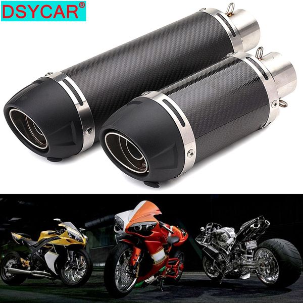 dsycar 1set 51mm carbon fiber muffler pipe tip kit universal motorcycle modified exhaust escape muffler tail pipe for motorcycle
dsycar 1set 51mm carbon fiber muffler pipe tip kit universal motorcycle modified exhaust escape muffler tail pipe for motorcycle