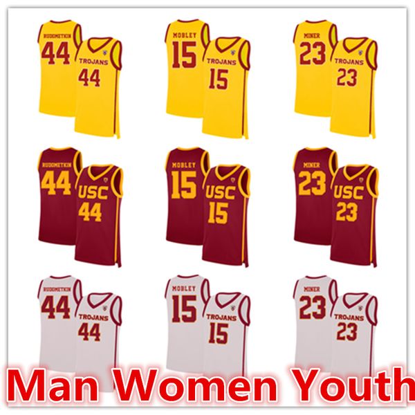 customize ncaa usc trojans basketball jerseys harold miner 23 isaiah mobley 15 john rudometkin 44 jersey any name number size s-5xl, Black 
customize ncaa usc trojans basketball jerseys harold miner 23 isaiah mobley 15 john rudometkin 44 jersey any name number size s-5xl, Black