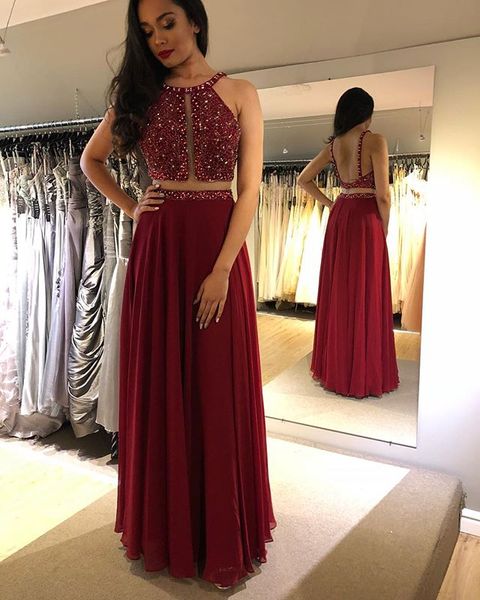 gorgeous new long prom dresses 2019 o-neck sleeveless floor length a-line beading chiffon evening dresses vestido de festa, White;black
gorgeous new long prom dresses 2019 o-neck sleeveless floor length a-line beading chiffon evening dresses vestido de festa, White;black