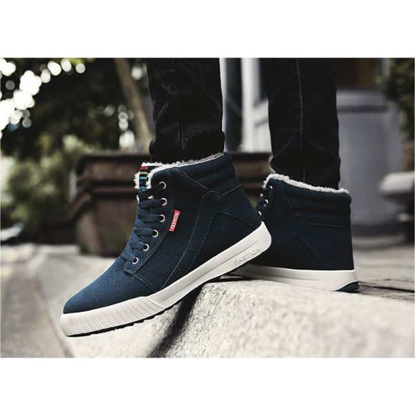 dogeek high men boots non-slip waterproof winter ankle snow boots warm men platform sneakers flat shoes fur winter, Black
dogeek high men boots non-slip waterproof winter ankle snow boots warm men platform sneakers flat shoes fur winter, Black