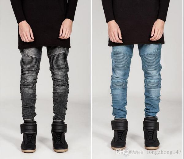 new men biker jeans straight jeans high elasticity broken hole trousers new motorcycle pants man's applique pants slim skinny casual je, Blue
new men biker jeans straight jeans high elasticity broken hole trousers new motorcycle pants man's applique pants slim skinny casual je, Blue