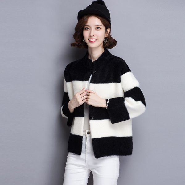 lady imitated mink velvet blouse female autumn winter long sleeve cardigan knitting cardigan sleeve shawl clothes b9684, White;black
lady imitated mink velvet blouse female autumn winter long sleeve cardigan knitting cardigan sleeve shawl clothes b9684, White;black