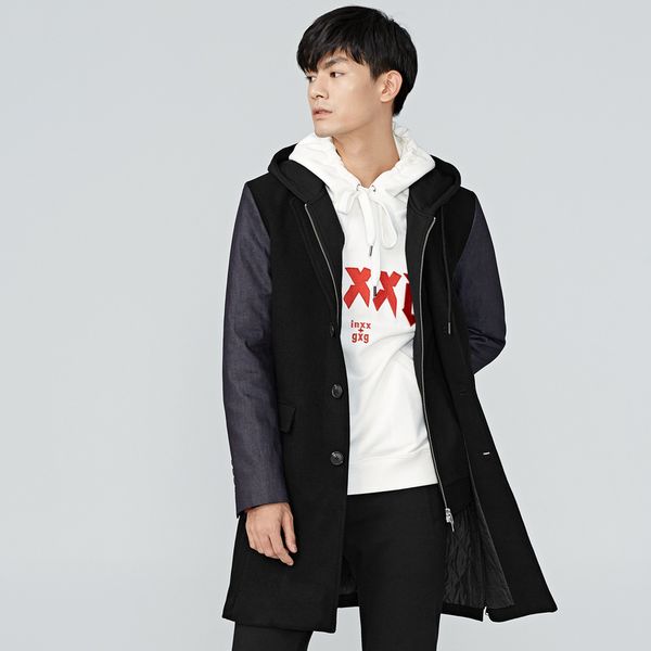 gxg.jeans мужской черная зима тенденция мужчин с длинной грудью однобортных длинных пальто шерстяного 64626191, Black
gxg.jeans мужской черная зима тенденция мужчин с длинной грудью однобортных длинных пальто шерстяного 64626191, Black