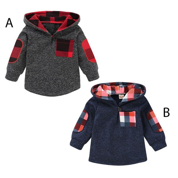 2019 spring autumn toddler baby boy girl hooded casual cotton comfortable warm lattice pocket hoodie sweatshirt clothes, Black
2019 spring autumn toddler baby boy girl hooded casual cotton comfortable warm lattice pocket hoodie sweatshirt clothes, Black