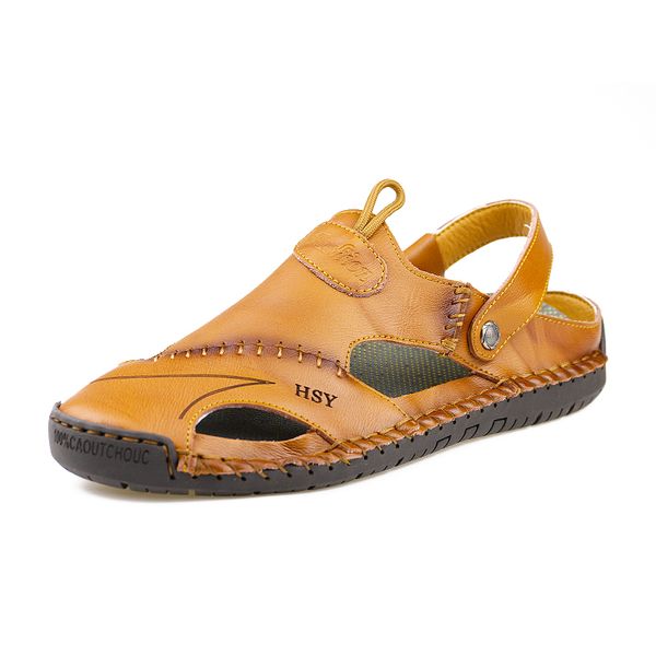 genuine leather summer men sandals soft shoes beach roman men sandals slippers big size 38-48 w4, Black
genuine leather summer men sandals soft shoes beach roman men sandals slippers big size 38-48 w4, Black