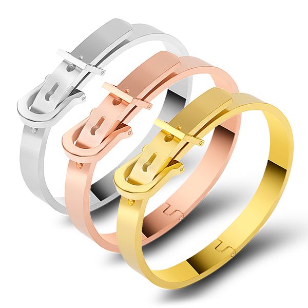 men wrist buckle belt bracelets black gold color titanium steel bangles bracelets boys punk street jewelry accessories
men wrist buckle belt bracelets black gold color titanium steel bangles bracelets boys punk street jewelry accessories