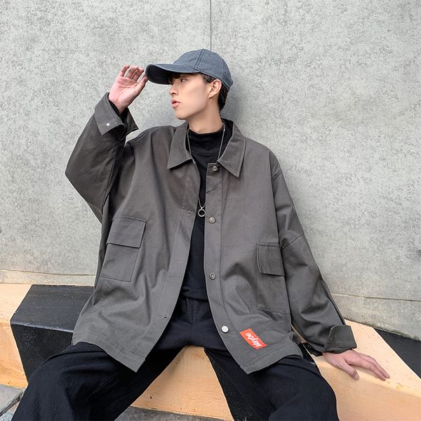 2019 spring and autumn new korean men's youth solid color fashion casual tide wild jacket coat gray black / green m-2xl, Black;brown
2019 spring and autumn new korean men's youth solid color fashion casual tide wild jacket coat gray black / green m-2xl, Black;brown