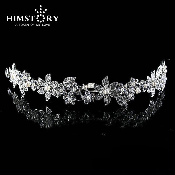 himstory new design floral cz rhinestone pearl bridal hair tiara hair wedding jewelry bridal hairwear, White;golden
himstory new design floral cz rhinestone pearl bridal hair tiara hair wedding jewelry bridal hairwear, White;golden