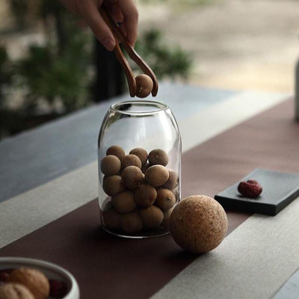 500ml transparent glass storage tank borosilicate glass sealed grains container with cork (round ball, s
500ml transparent glass storage tank borosilicate glass sealed grains container with cork (round ball, s