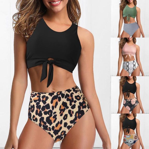 bikini swimsuit women two piece plus size ruffled high waist bottom bikinis backless halter dot printed swimwear set, White;black
bikini swimsuit women two piece plus size ruffled high waist bottom bikinis backless halter dot printed swimwear set, White;black