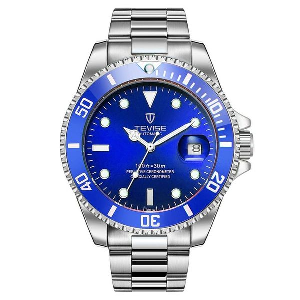tevise men automatic mechanical watch luxury stailness steel band men watch luminous date business wristwatch relogio, Slivery;brown
tevise men automatic mechanical watch luxury stailness steel band men watch luminous date business wristwatch relogio, Slivery;brown