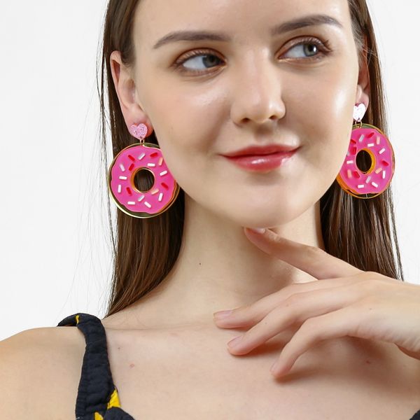 2019 new summer fruit food big watermelon acrylic earrings for women cute long ice cream donut earrings pendientes mujer moda, Silver
2019 new summer fruit food big watermelon acrylic earrings for women cute long ice cream donut earrings pendientes mujer moda, Silver