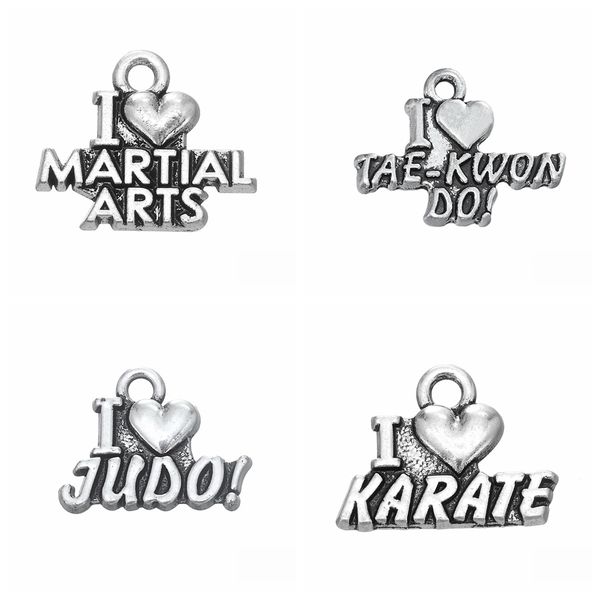 10pcs charms i love martial arts judo karate tae-kwon do antique silver color metal alloy jewelry diy accessories, Bronze;silver
10pcs charms i love martial arts judo karate tae-kwon do antique silver color metal alloy jewelry diy accessories, Bronze;silver