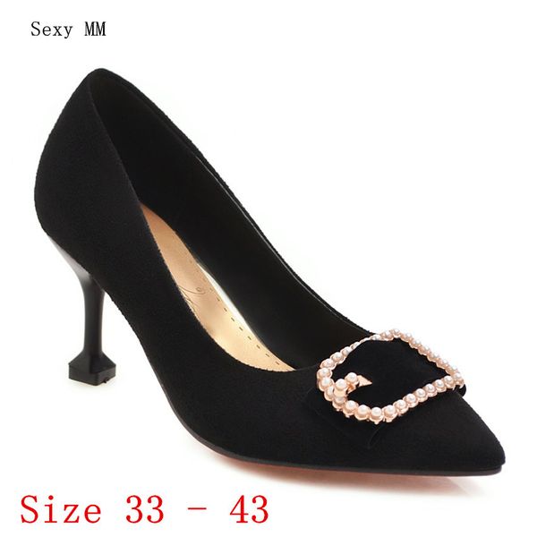 high heels women high heel shoes pumps stiletto woman party wedding shoes kitten heels plus size 33 - 40 41 42 43, Black
high heels women high heel shoes pumps stiletto woman party wedding shoes kitten heels plus size 33 - 40 41 42 43, Black