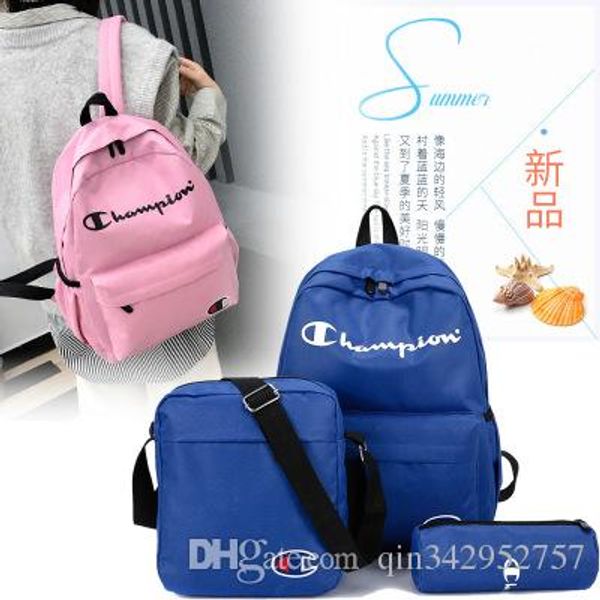 champions letters nylon backpack 1set=3piece student school bag men women travel sport shoulder bags portable lapbag rucksack
champions letters nylon backpack 1set=3piece student school bag men women travel sport shoulder bags portable lapbag rucksack