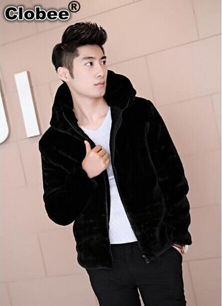black vintage hooded men's rex fur overcoat 2019 winter thick warm jaqueta masculina short style synthetic fur coat x892, Black;brown
black vintage hooded men's rex fur overcoat 2019 winter thick warm jaqueta masculina short style synthetic fur coat x892, Black;brown