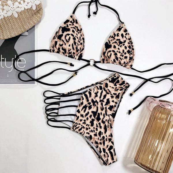 women's swimwear womens bikini splice leopard swimsuit high waist women two-pieces set bathing, White;black
women's swimwear womens bikini splice leopard swimsuit high waist women two-pieces set bathing, White;black