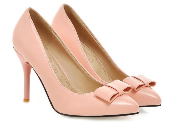 2019 women's shoes in spring and autumn with new style high heel fine heel pointed end bowknot @3093, Black
2019 women's shoes in spring and autumn with new style high heel fine heel pointed end bowknot @3093, Black