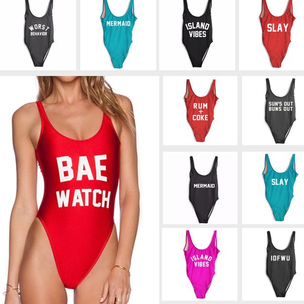 2017 bae watch high cut swimwear one piece swimsuit women letter print bathing suit monokini beachwear bodysuit island, White;black
2017 bae watch high cut swimwear one piece swimsuit women letter print bathing suit monokini beachwear bodysuit island, White;black