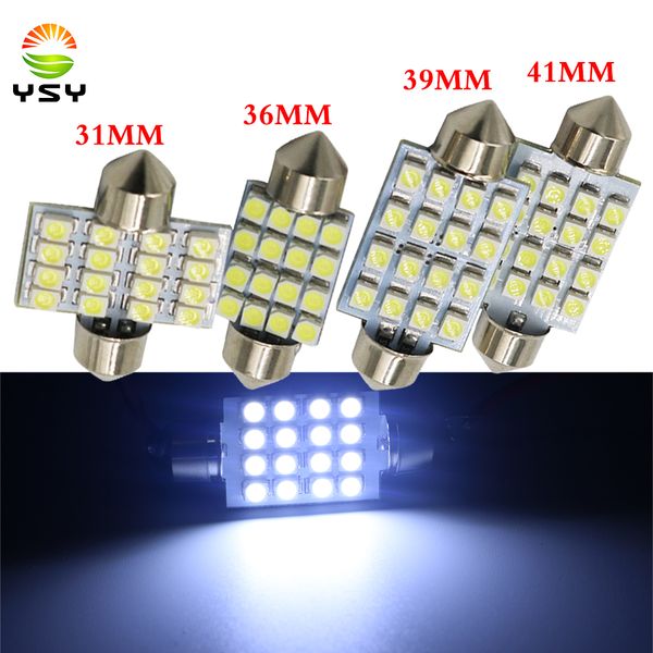 ysy 100x c5w festoon 16smd led 1210 31mm 36mm 39mm 41mm white 12v interior dome festoon bulb light lamp reading lights bulb lamp
ysy 100x c5w festoon 16smd led 1210 31mm 36mm 39mm 41mm white 12v interior dome festoon bulb light lamp reading lights bulb lamp