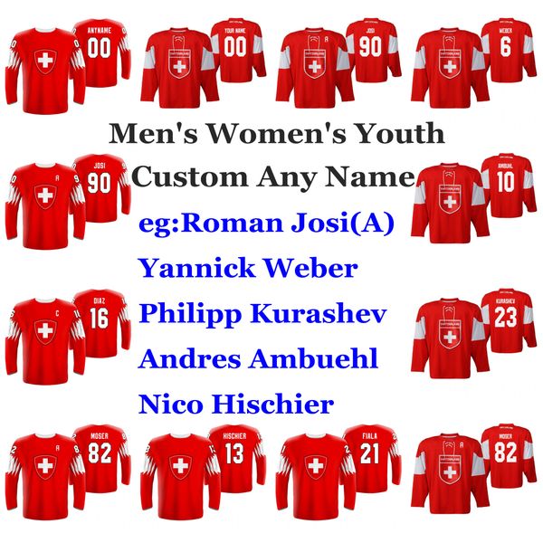 switzerland 2019 iihf world championship hockey jerseys kurashev jersey reto berra loeffel lino martschini sven andrighetto custom stitched, Black;red
switzerland 2019 iihf world championship hockey jerseys kurashev jersey reto berra loeffel lino martschini sven andrighetto custom stitched, Black;red