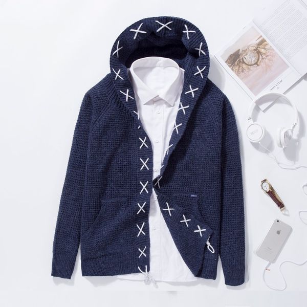 весна осень мужчины повседневная sweatercoat корейский стиль прохладный капюшоном трикотаж сплошной цвет нового прибытия вязаная мужчины с д, White;black
весна осень мужчины повседневная sweatercoat корейский стиль прохладный капюшоном трикотаж сплошной цвет нового прибытия вязаная мужчины с д, White;black