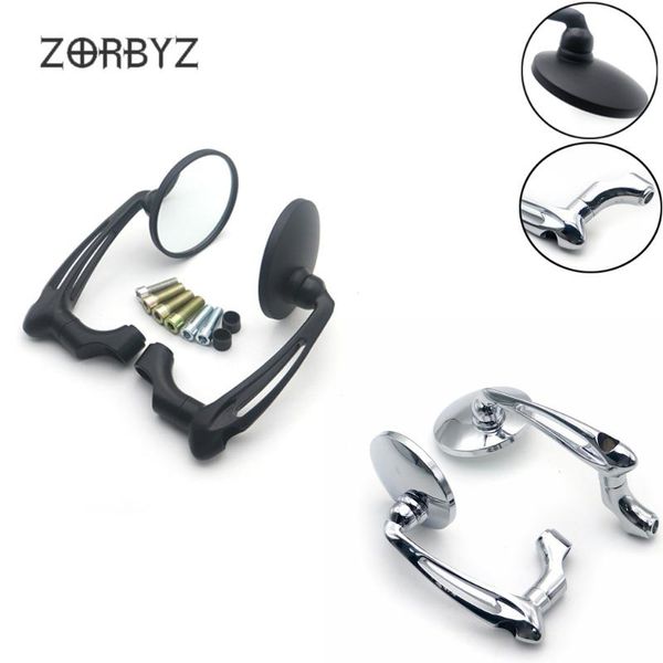 zorbyz motorcycle 1 pair black / chrome round rearview side mirrors with clear lens for gn125 cafe racer custom
zorbyz motorcycle 1 pair black / chrome round rearview side mirrors with clear lens for gn125 cafe racer custom