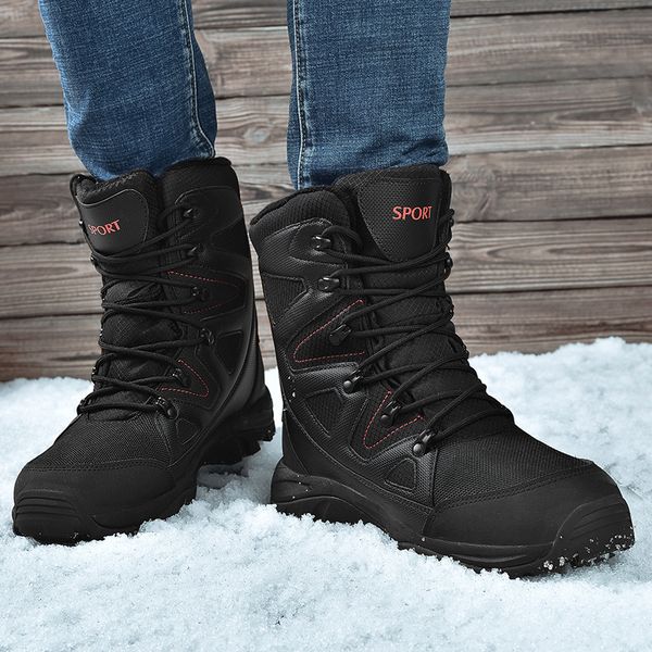 men winter boots outdoor snow ankle boots anti-slip booties men casual shoes zapatos de hombre with plush and fur black shoes
men winter boots outdoor snow ankle boots anti-slip booties men casual shoes zapatos de hombre with plush and fur black shoes