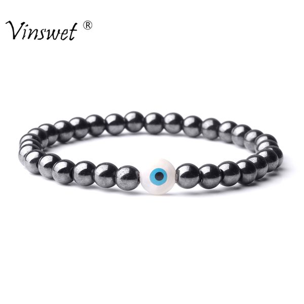 fashion turkish evil eyes bracelet men hematite stretch bracelet for men women health care no magnetic jewelry pulsera hombres, Black
fashion turkish evil eyes bracelet men hematite stretch bracelet for men women health care no magnetic jewelry pulsera hombres, Black