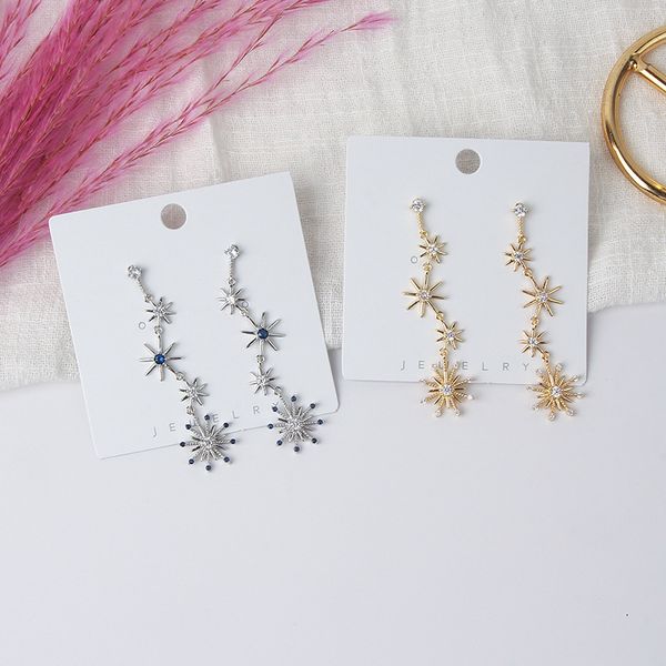 2019 new arrival crystal trendy star women dangle earrings korean sweet sun star irregular drop earrings jewelry, Silver
2019 new arrival crystal trendy star women dangle earrings korean sweet sun star irregular drop earrings jewelry, Silver