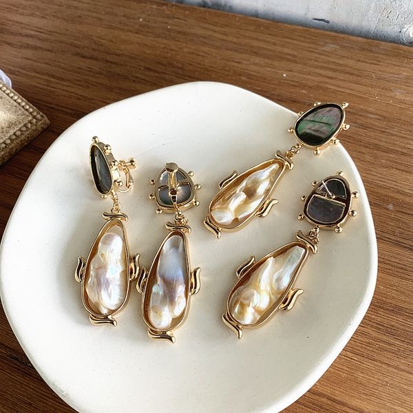 handmade 1 pcs natural baroque pearls drop earrings gold geometric dangle earrings cool daily wearing jewelry gifts, Silver
handmade 1 pcs natural baroque pearls drop earrings gold geometric dangle earrings cool daily wearing jewelry gifts, Silver