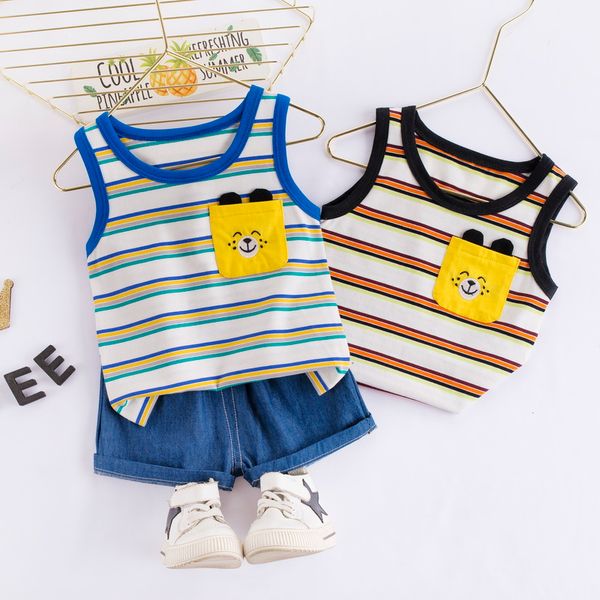 baby striped clothes boys sleeveless t-shirt + shorts sets children summer outfits 1 2 3 4 years kids shorts clothing, White
baby striped clothes boys sleeveless t-shirt + shorts sets children summer outfits 1 2 3 4 years kids shorts clothing, White