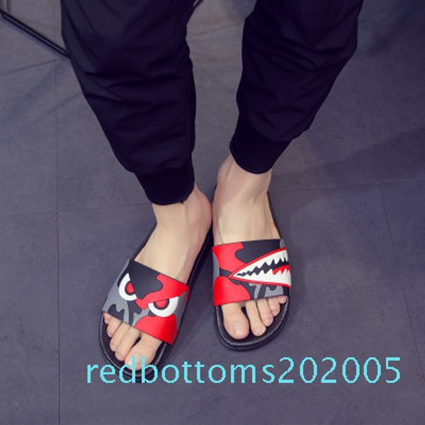 factory outlet mens fashion 2019 causal rubber women designer slippers shark camou slide sandals male summer outdoor beach r05, Black
factory outlet mens fashion 2019 causal rubber women designer slippers shark camou slide sandals male summer outdoor beach r05, Black