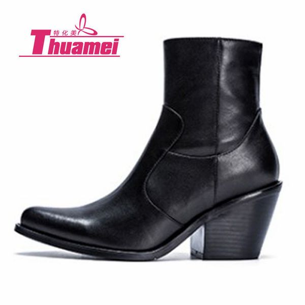 genuine leather platform .5cm high heels fashion motorcycle ankle autumn women boots shoes woman botas black #y0788596f
genuine leather platform .5cm high heels fashion motorcycle ankle autumn women boots shoes woman botas black #y0788596f