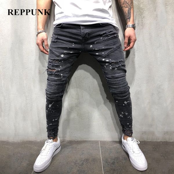 мужчины новый всплеск чернил slim fit рваные джинсы байкер high улица мужчина destruction хоп хип хлопок повседневный jogger джинсовые брюки, Blue
мужчины новый всплеск чернил slim fit рваные джинсы байкер high улица мужчина destruction хоп хип хлопок повседневный jogger джинсовые брюки, Blue