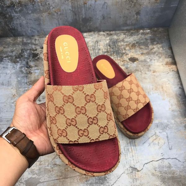 classic explosion letter printing designer women's slippers canvas platform sandals summer fashion popular brands 573018, Black
classic explosion letter printing designer women's slippers canvas platform sandals summer fashion popular brands 573018, Black
