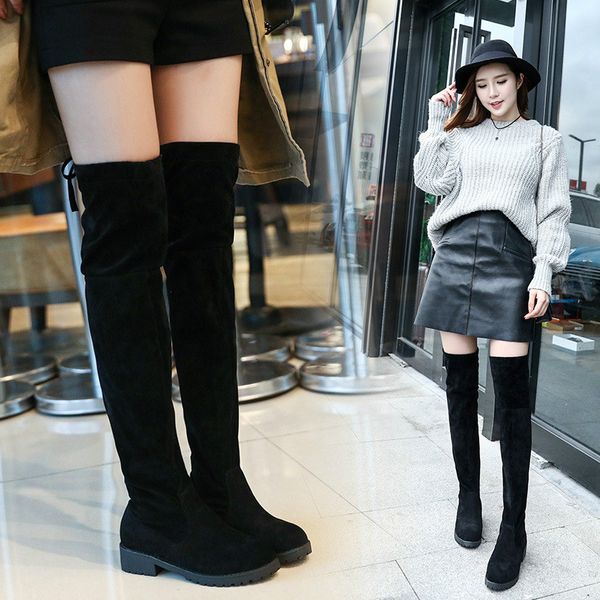 black fashion over the knee boots round slip-on tied autumn winter boots ladies prom shoes woman
black fashion over the knee boots round slip-on tied autumn winter boots ladies prom shoes woman