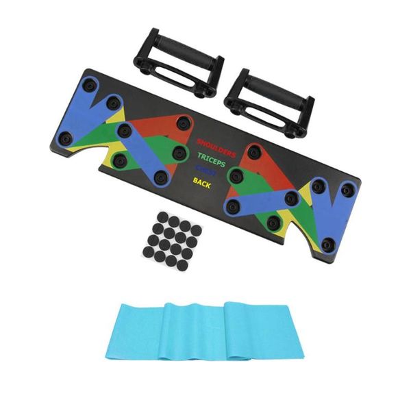 1 set push up rack board 9 in 1 gym body building fitness exercise tools men women push-up stands with 150cm resistance band
1 set push up rack board 9 in 1 gym body building fitness exercise tools men women push-up stands with 150cm resistance band