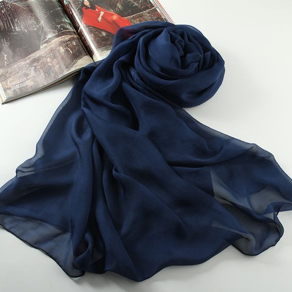 navy blue scarf women spring and autumn winter versatile long pure color large square shawl chiffon scarves thin gauze
navy blue scarf women spring and autumn winter versatile long pure color large square shawl chiffon scarves thin gauze