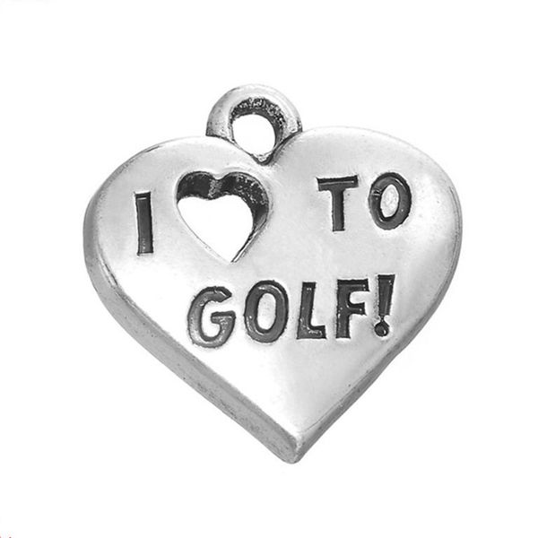 antique silver plated classic crystal hearts i love to golf pendants charms for bracelets handmade jewelry 10pcs, Bronze;silver
antique silver plated classic crystal hearts i love to golf pendants charms for bracelets handmade jewelry 10pcs, Bronze;silver