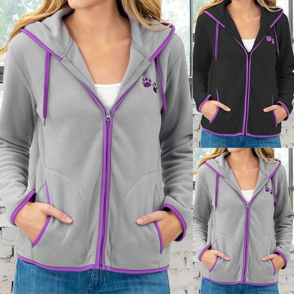 calofe 2019 autumn women jacket solid long-sleeved zipper jackets pull-rope cap guard for female casual workout sportswear, Black;red
calofe 2019 autumn women jacket solid long-sleeved zipper jackets pull-rope cap guard for female casual workout sportswear, Black;red