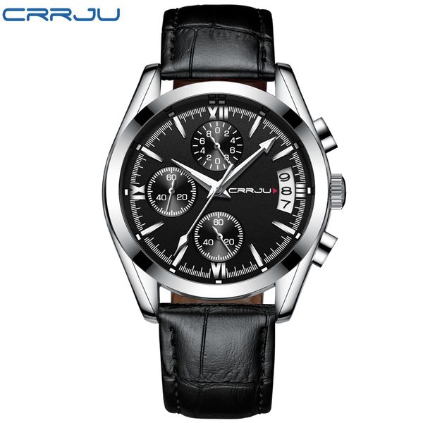 crrju watch mens watches brand luxury men casual leather waterproof chronograph men sport quartz clock relogio masculino281i, Slivery;brown
crrju watch mens watches brand luxury men casual leather waterproof chronograph men sport quartz clock relogio masculino281i, Slivery;brown