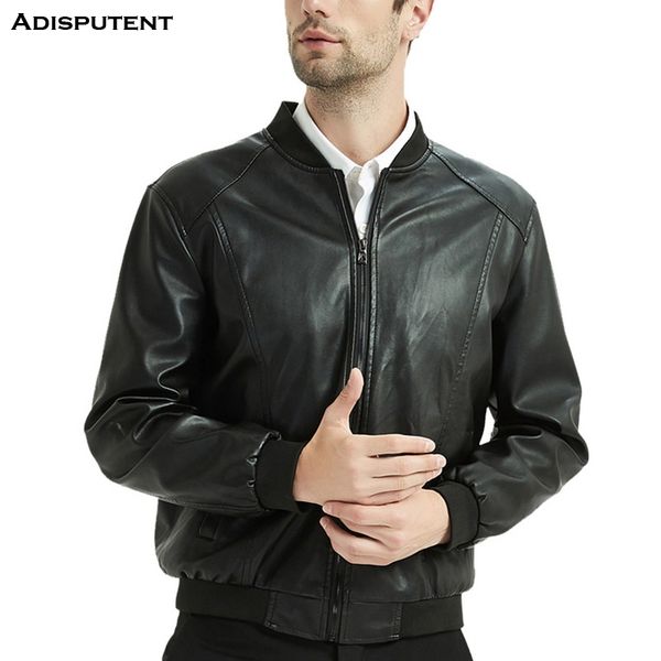 adisputent men's regular fit classic solid color rib collar motocycling leather jacket motorcycle clothing short leather men, Black;brown
adisputent men's regular fit classic solid color rib collar motocycling leather jacket motorcycle clothing short leather men, Black;brown