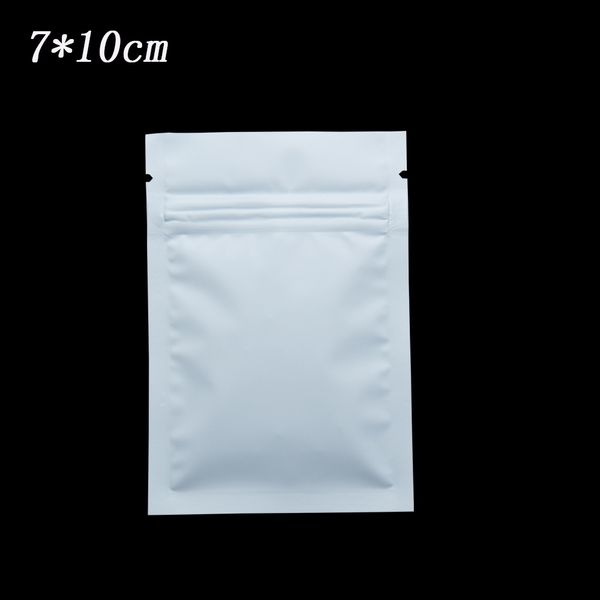 7*10cm matte white aluminum foil zip lock bags bulk food smell proof storage bag flat heat seal packaging bag with tear notch 200pcs/lot
7*10cm matte white aluminum foil zip lock bags bulk food smell proof storage bag flat heat seal packaging bag with tear notch 200pcs/lot