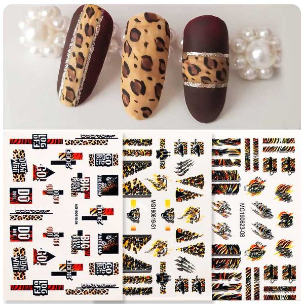 1 pc 6d nail sticker nail art decoration tiger leopard strip pattern art accessories diy stickers, Black
1 pc 6d nail sticker nail art decoration tiger leopard strip pattern art accessories diy stickers, Black