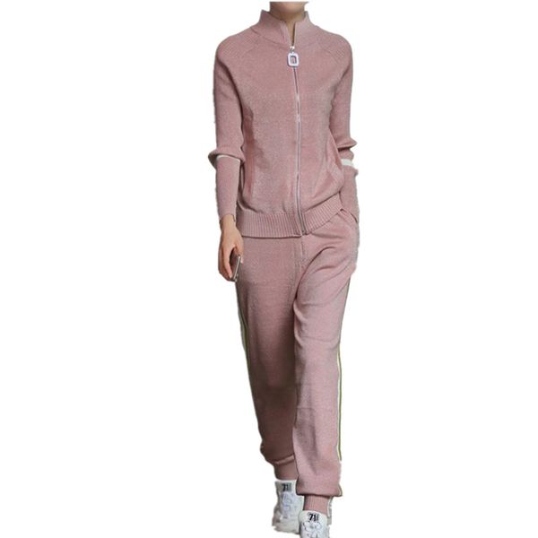 2020 autumn winter lurex cotton knitted warm set turtleneck bling sweater elastic waist trouser leisure two piece pant tracksuit, White
2020 autumn winter lurex cotton knitted warm set turtleneck bling sweater elastic waist trouser leisure two piece pant tracksuit, White