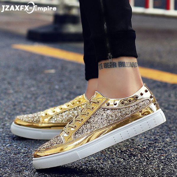 2019 men flat shoes golden sequined design comfortable casual shoes for men party footwear gold sliver, Black
2019 men flat shoes golden sequined design comfortable casual shoes for men party footwear gold sliver, Black
